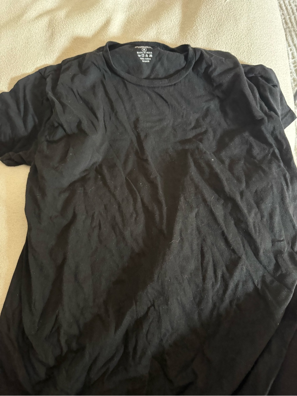 Equipment Black Crewneck Short Sleeve Tee